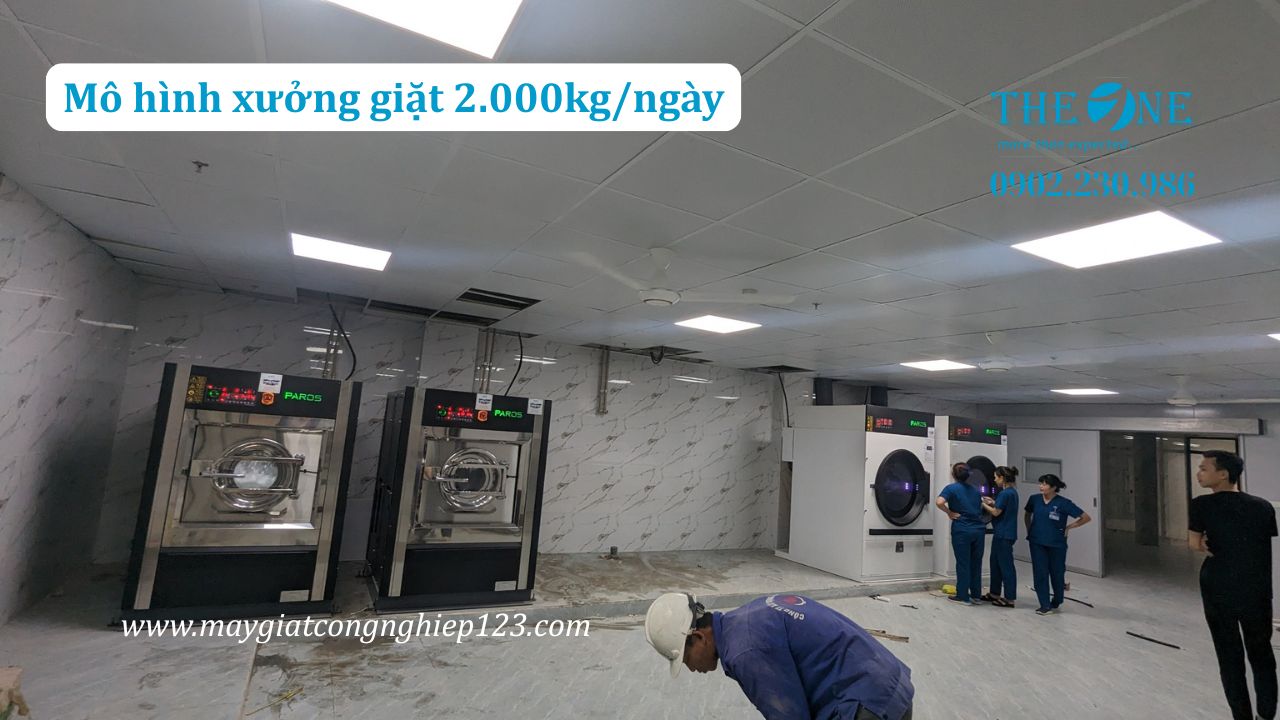 Mô hình xưởng giặt 2.000kg